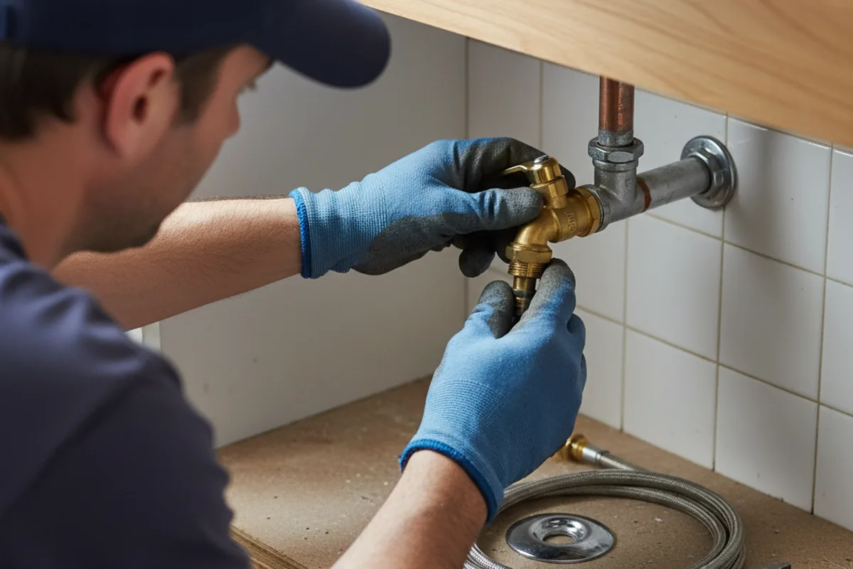 Shutoff valve and fitting work during Emergency Plumbing in Congers